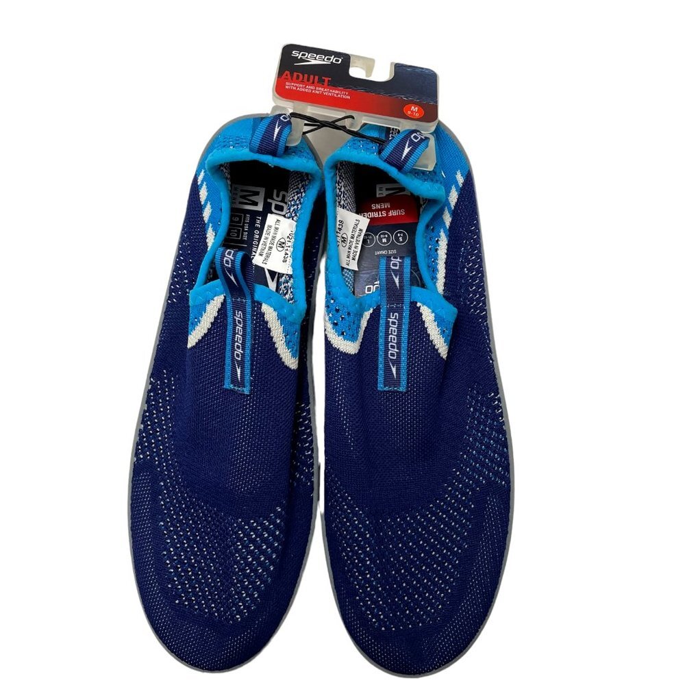 Speedo men M 9 - 10 surf strider water shoes‎ blue